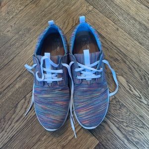 Toms Del Rey Multi Colored striped shoes - size 10